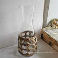 Seagrass Sleeve Glass Jug Grass Wrapped Drinking Glassware